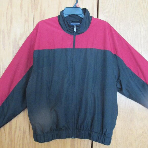 ROUNDTREE & YORKE SPORT MEN'S SIZE XL COAT BLACK & RED JACKET FULL ZIP OUTERWEAR - Picture 2 of 9